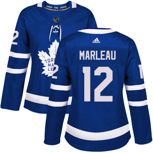 Adidas Toronto Maple Leafs #12 Patrick Marleau Blue Home Authentic Women Stitched NHL Jersey